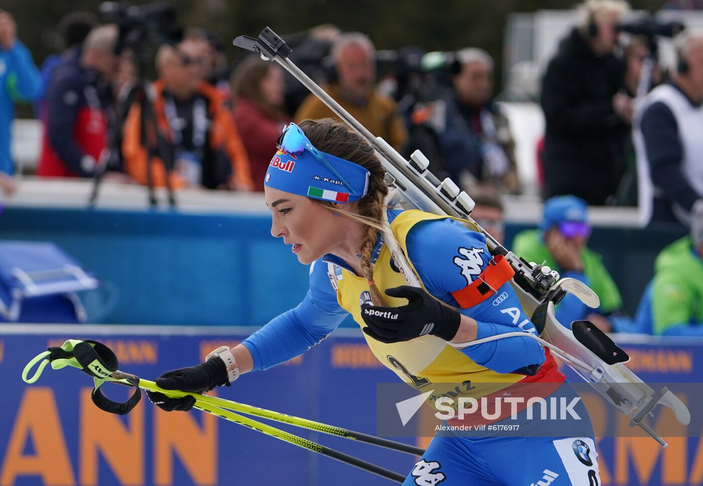 Italy Biathlon Worlds Women Mass Start