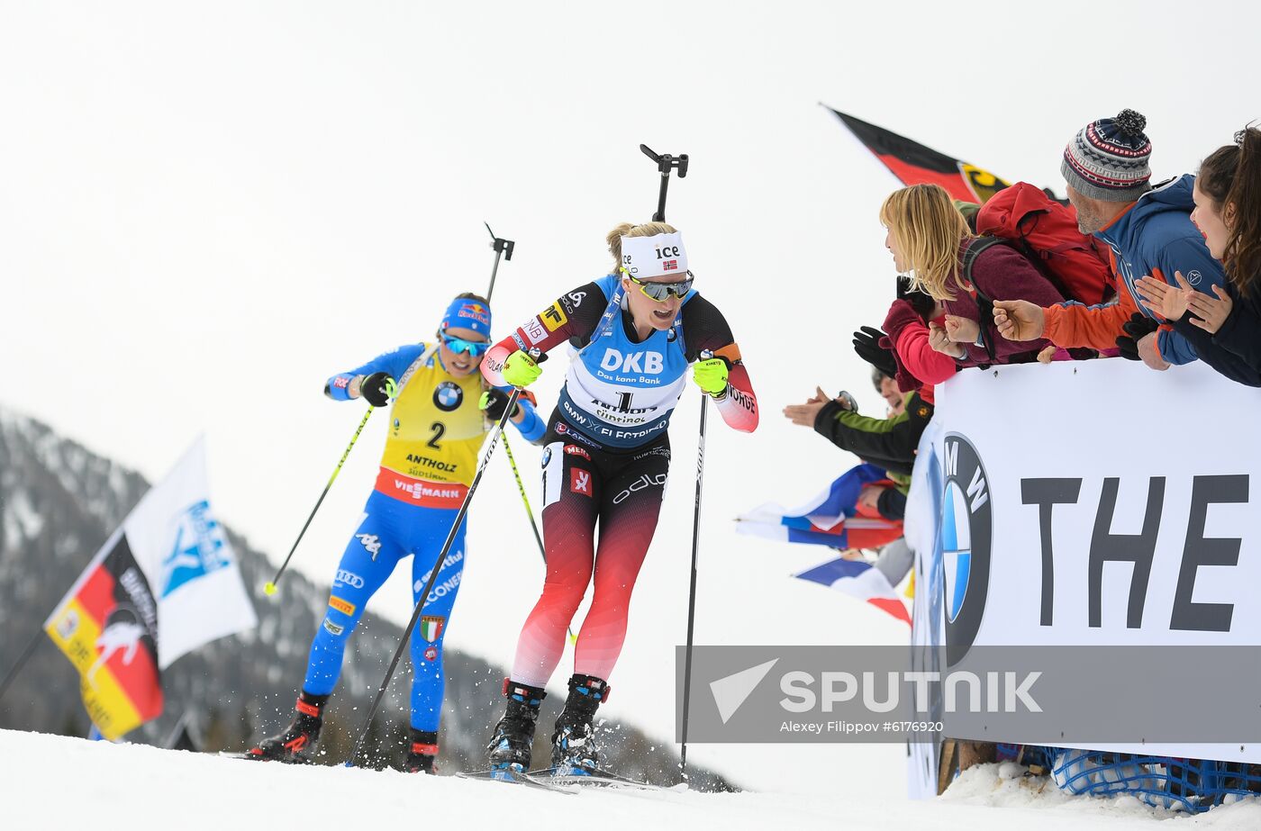 Italy Biathlon Worlds Women Mass Start