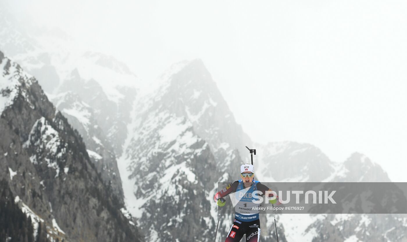 Italy Biathlon Worlds Women Mass Start