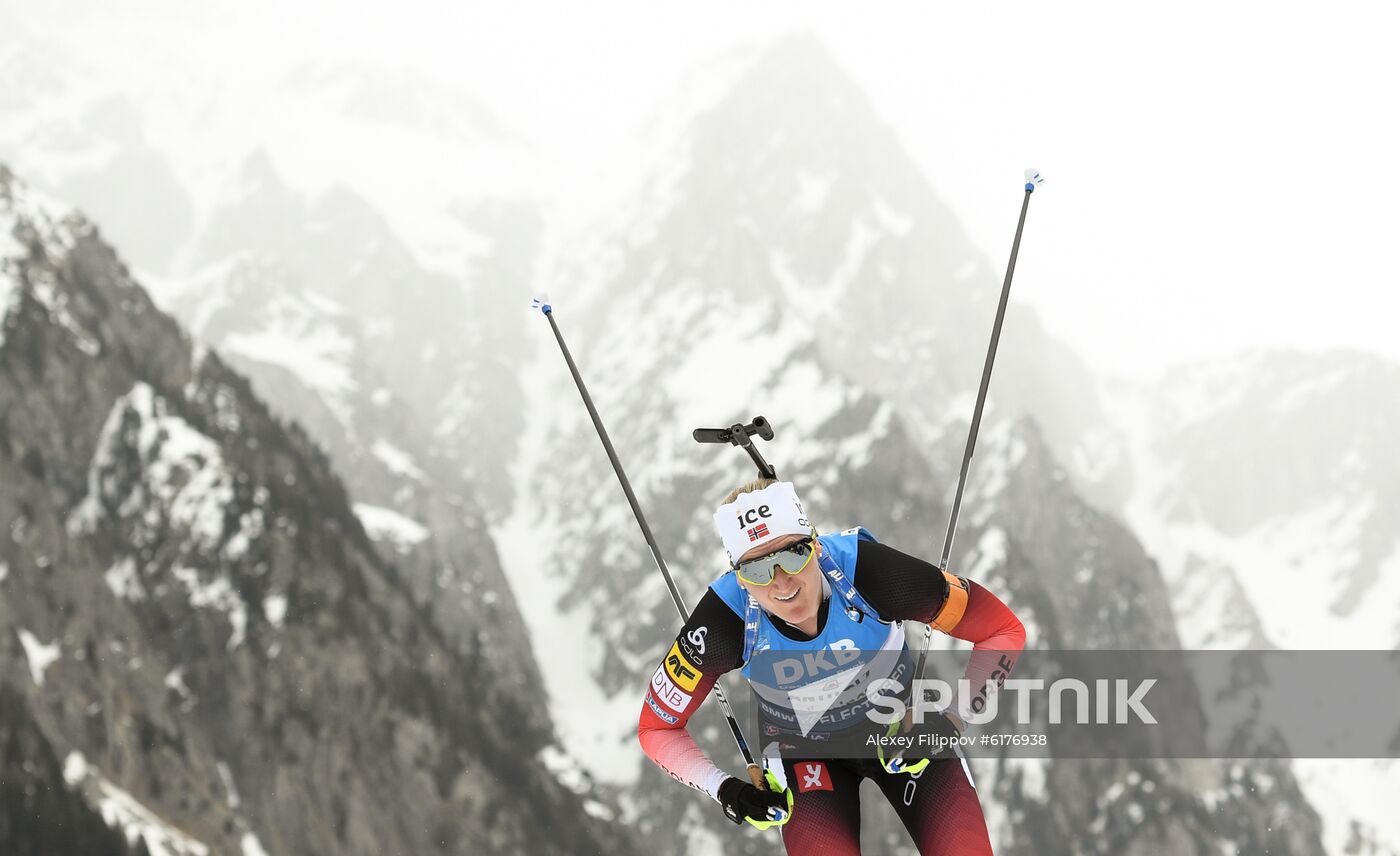 Italy Biathlon Worlds Women Mass Start