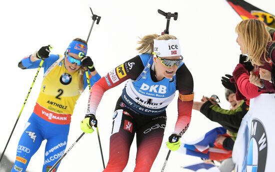 Italy Biathlon Worlds Women Mass Start