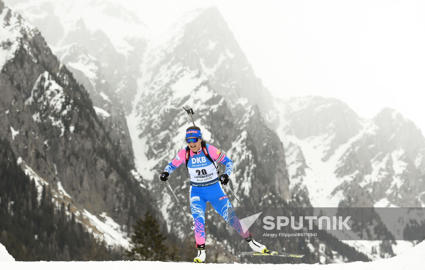 Italy Biathlon Worlds Women Mass Start