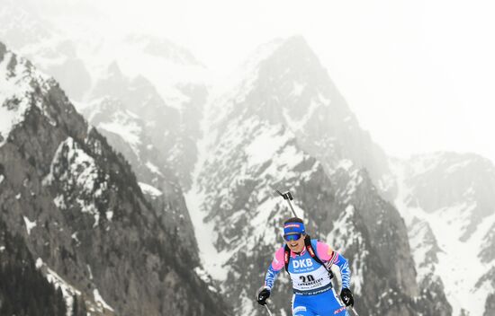 Italy Biathlon Worlds Women Mass Start