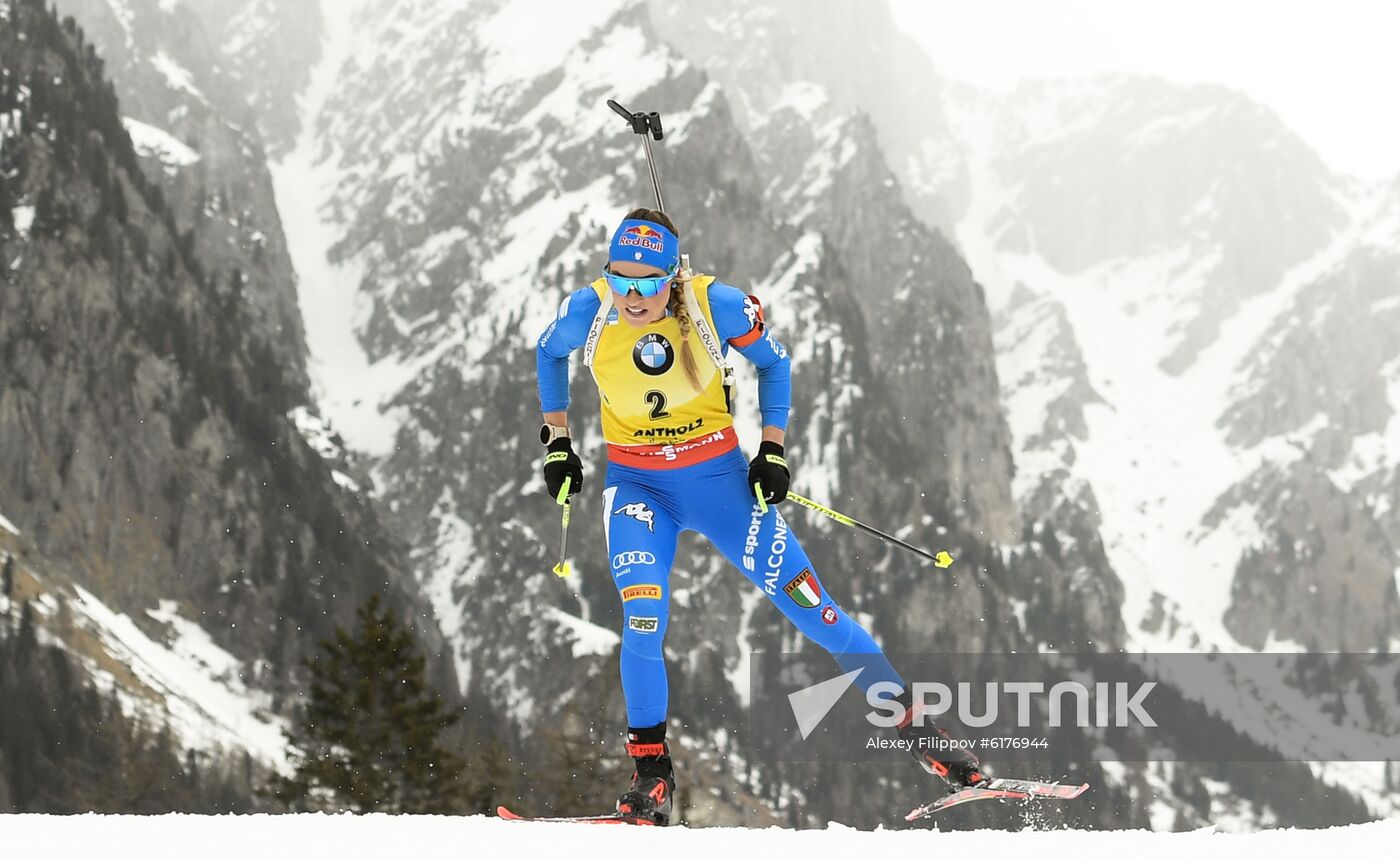 Italy Biathlon Worlds Women Mass Start