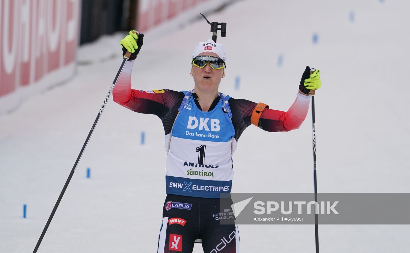 Italy Biathlon Worlds Women Mass Start