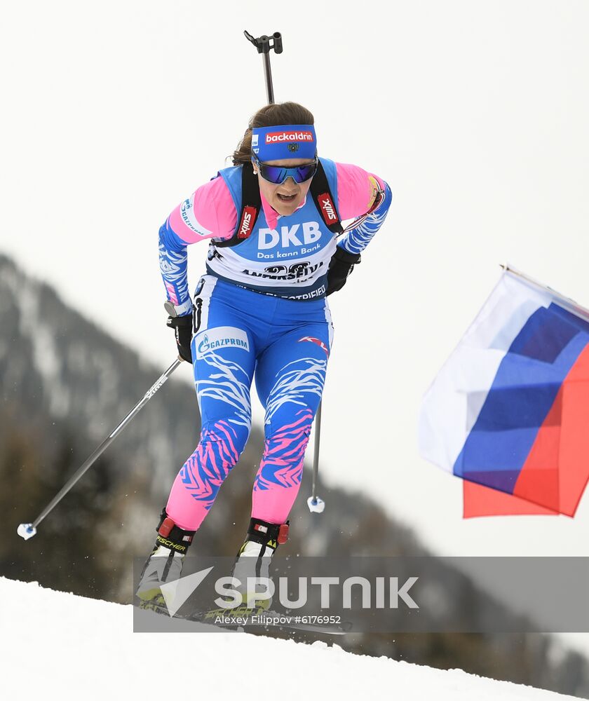 Italy Biathlon Worlds Women Mass Start