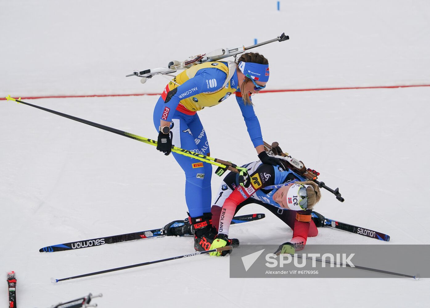 Italy Biathlon Worlds Women Mass Start