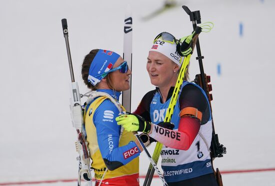 Italy Biathlon Worlds Women Mass Start