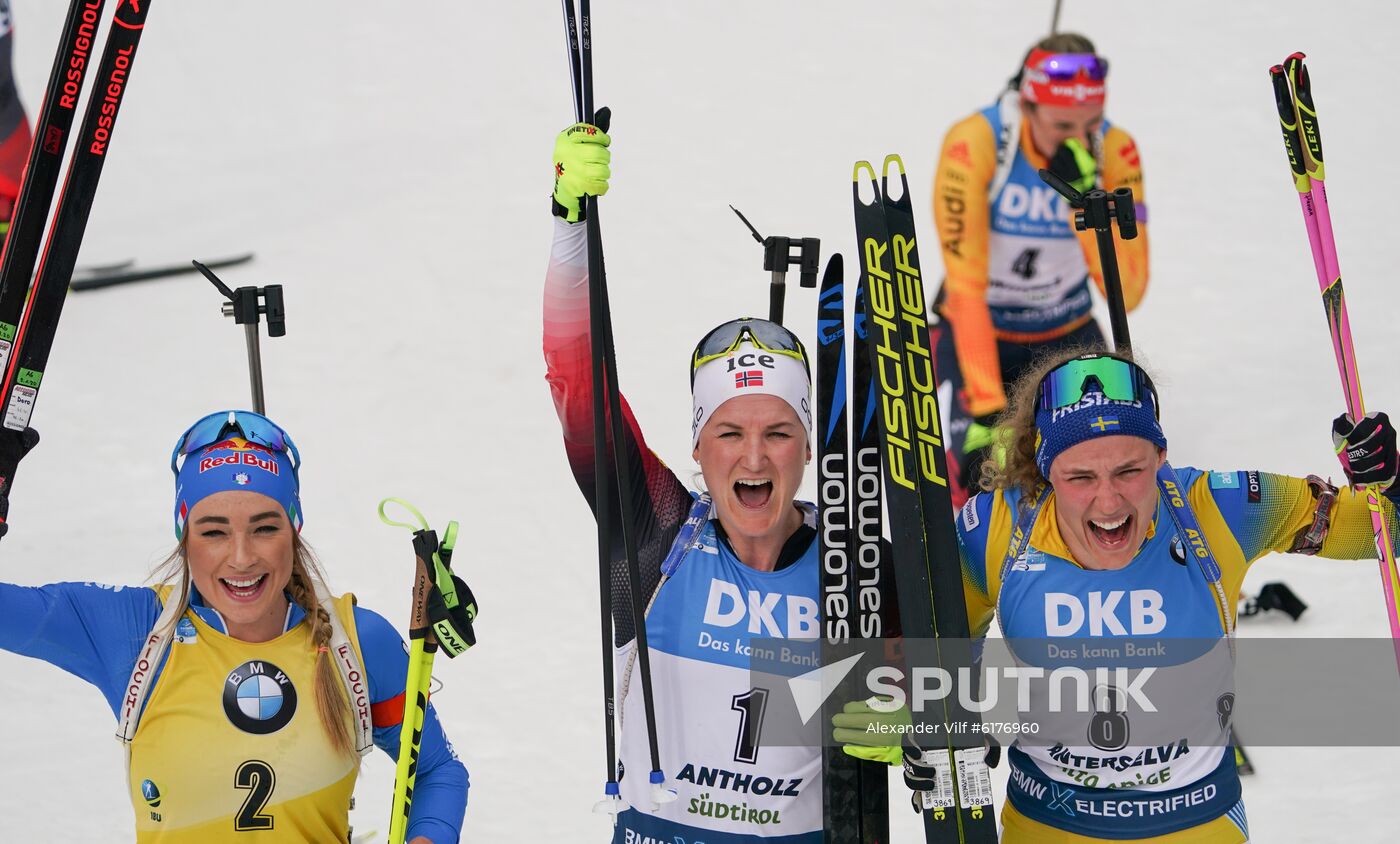 Italy Biathlon Worlds Women Mass Start