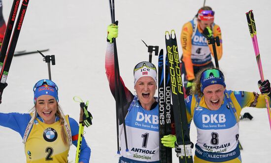 Italy Biathlon Worlds Women Mass Start