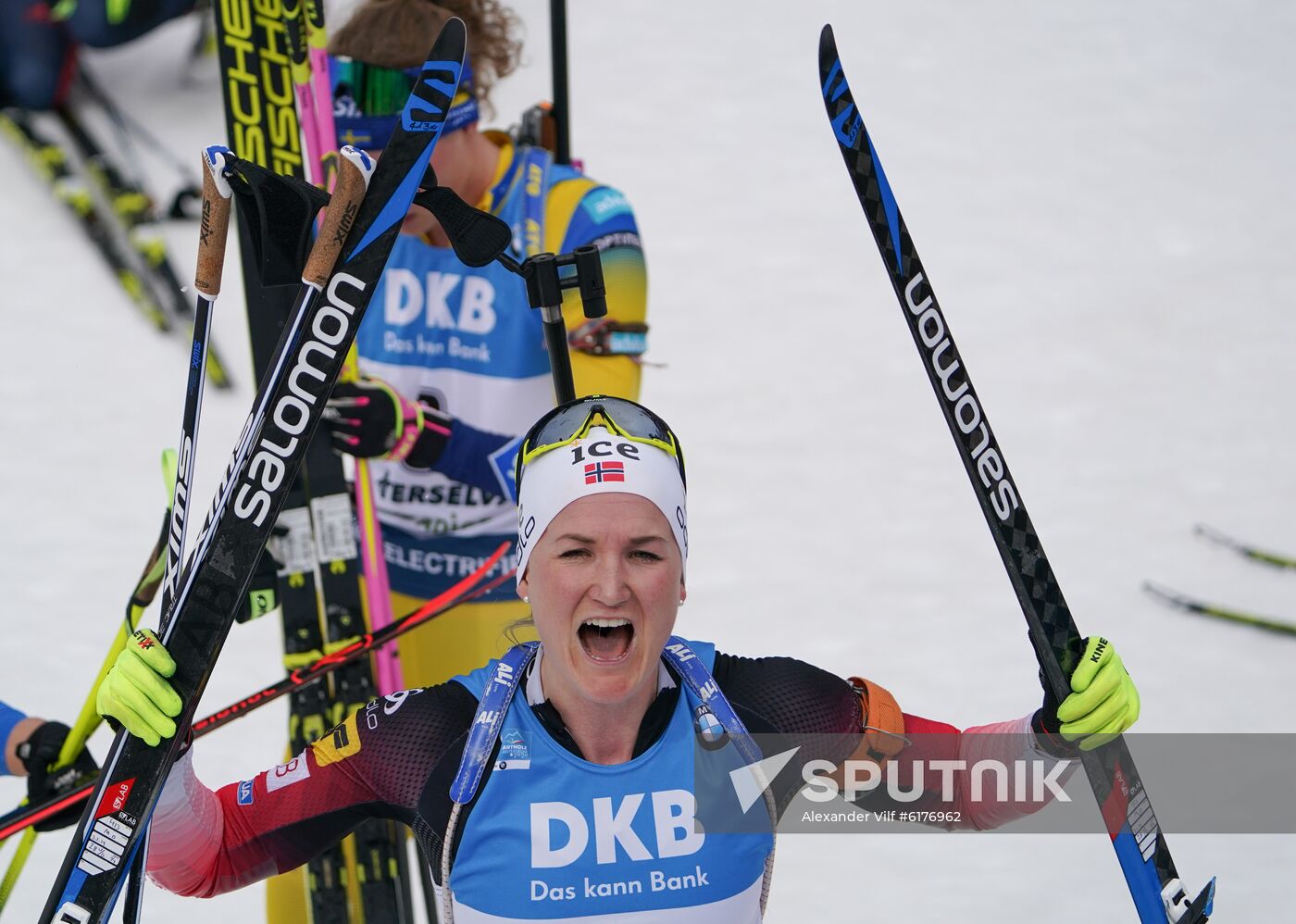 Italy Biathlon Worlds Women Mass Start