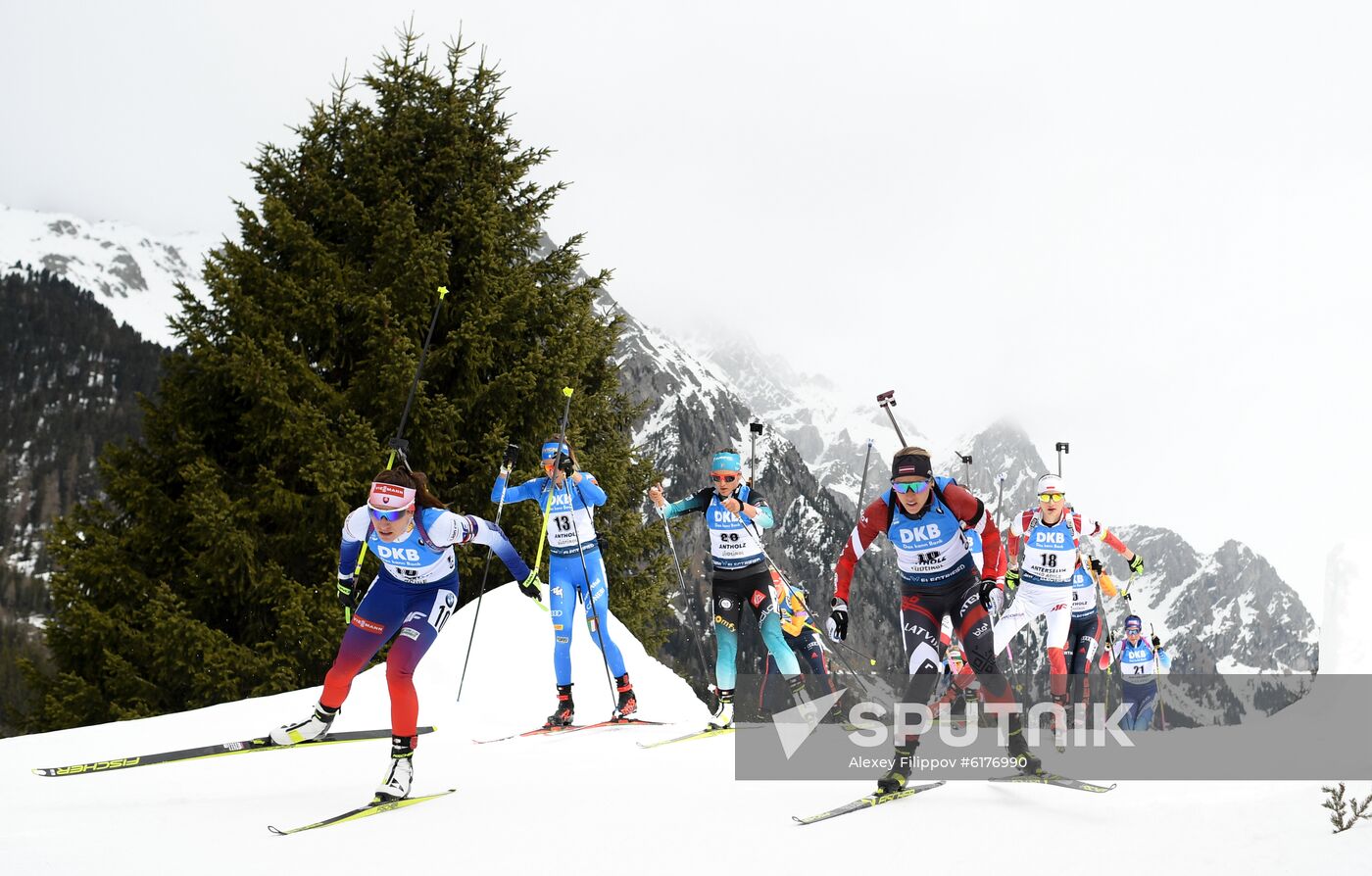 Italy Biathlon Worlds Women Mass Start