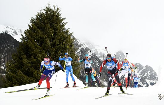 Italy Biathlon Worlds Women Mass Start