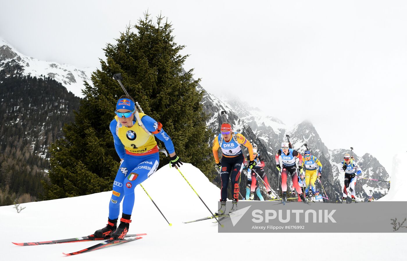 Italy Biathlon Worlds Women Mass Start