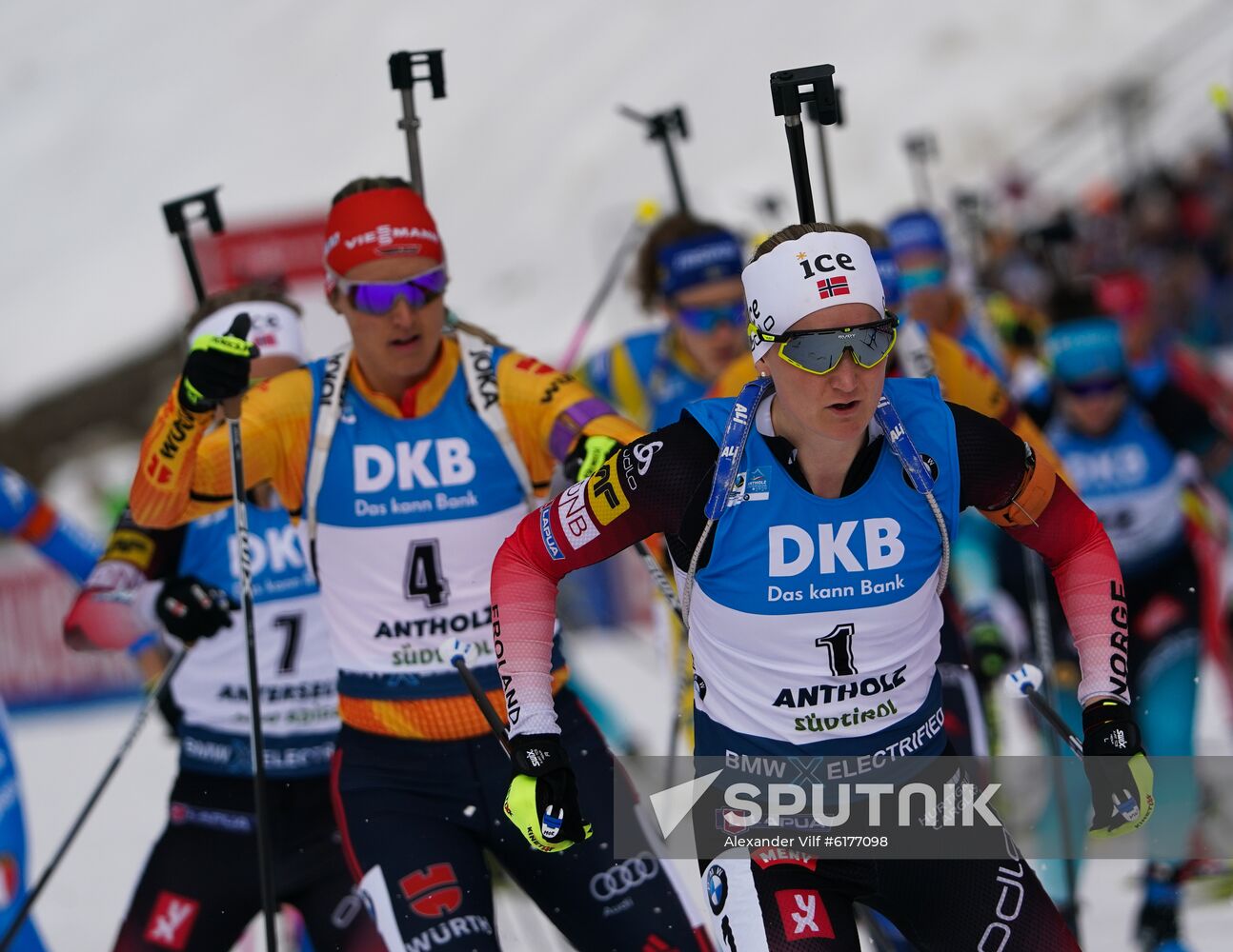 Italy Biathlon Worlds Women Mass Start