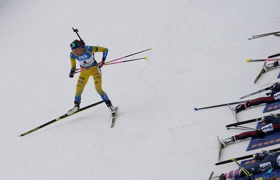 Italy Biathlon Worlds Women Mass Start