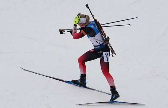 Italy Biathlon Worlds Women Mass Start