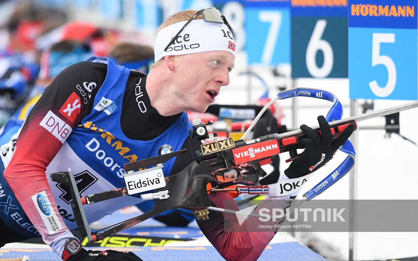 Italy Biathlon Worlds Men Mass Start