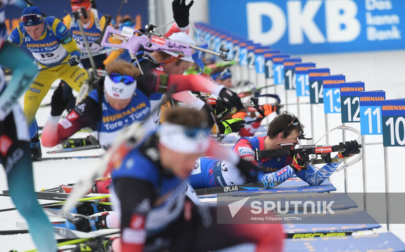 Italy Biathlon Worlds Men Mass Start