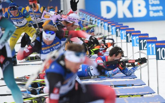 Italy Biathlon Worlds Men Mass Start