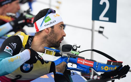 Italy Biathlon Worlds Men Mass Start