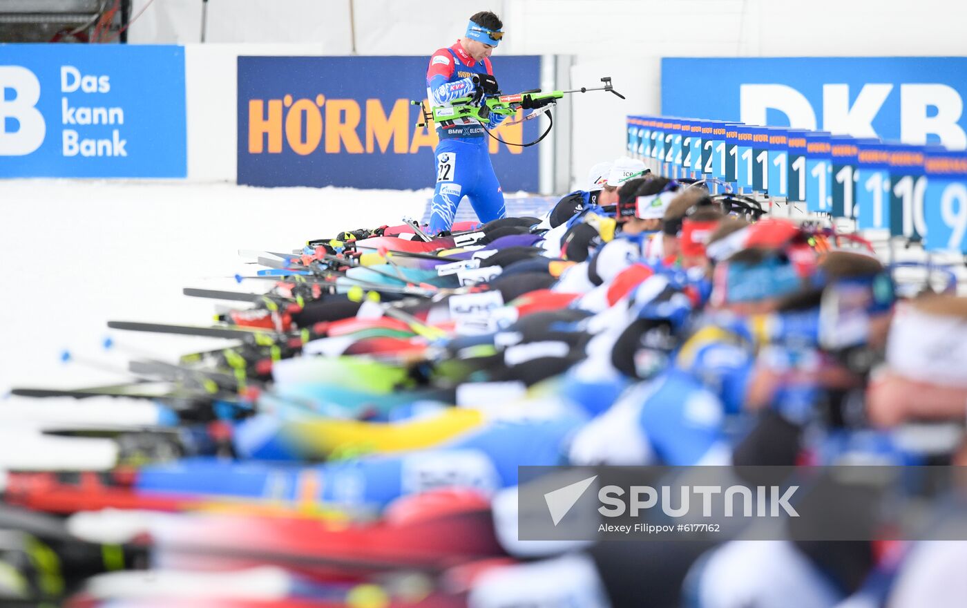 Italy Biathlon Worlds Men Mass Start