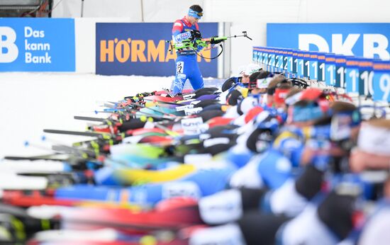 Italy Biathlon Worlds Men Mass Start