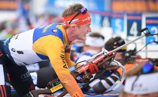 Italy Biathlon Worlds Men Mass Start