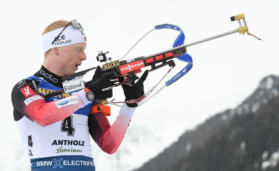 Italy Biathlon Worlds Men Mass Start