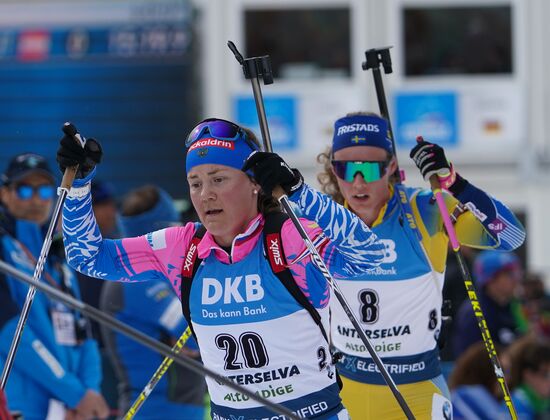 Italy Biathlon Worlds Women Mass Start