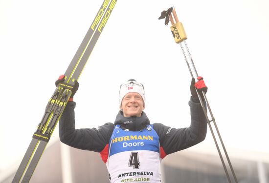 Italy Biathlon Worlds Men Mass Start