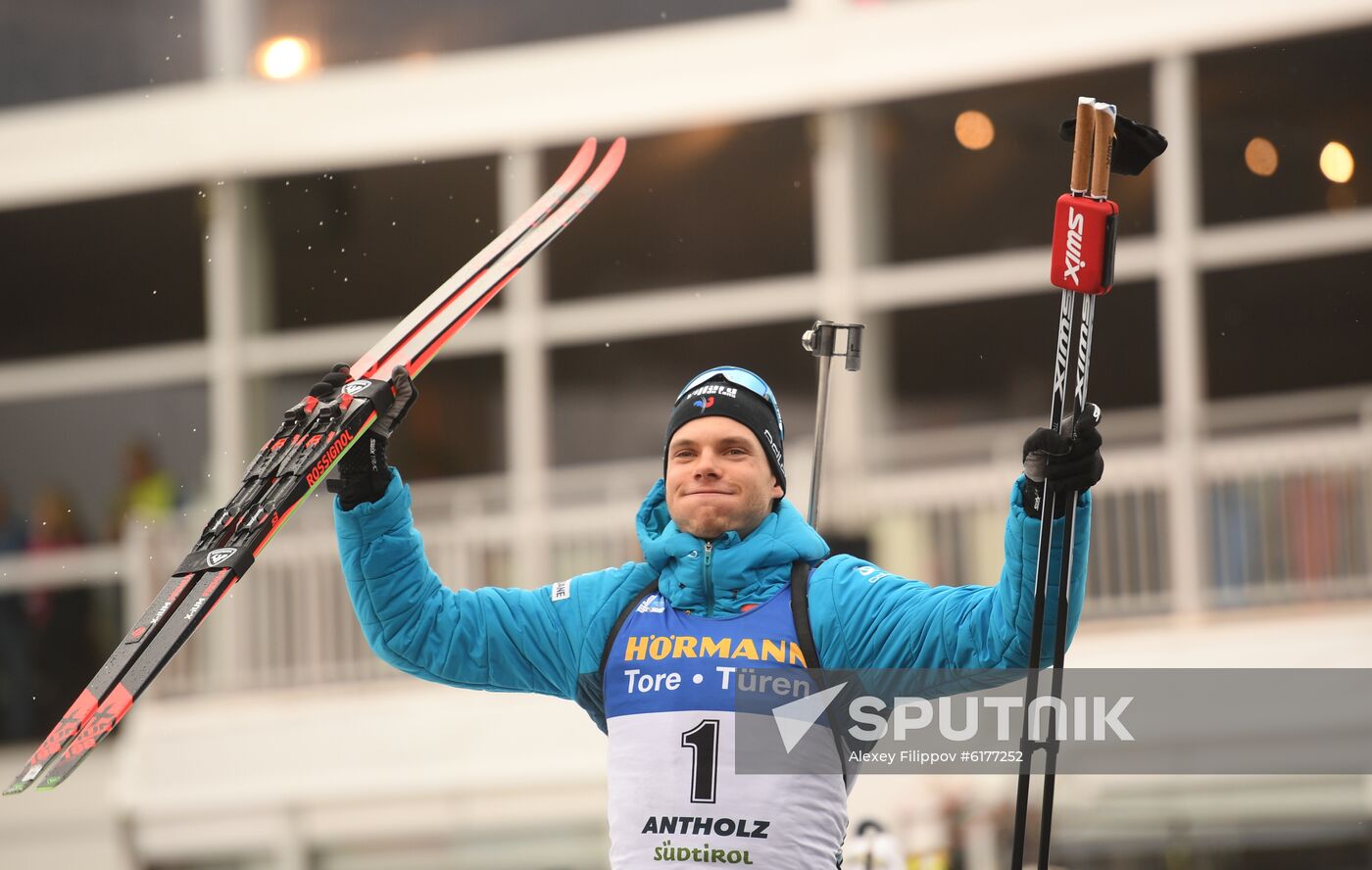 Italy Biathlon Worlds Men Mass Start