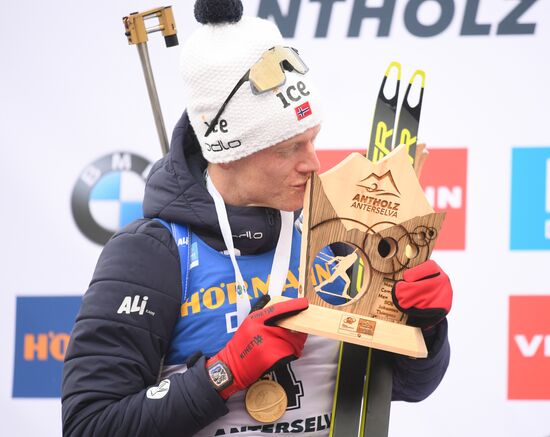 Italy Biathlon Worlds Men Mass Start