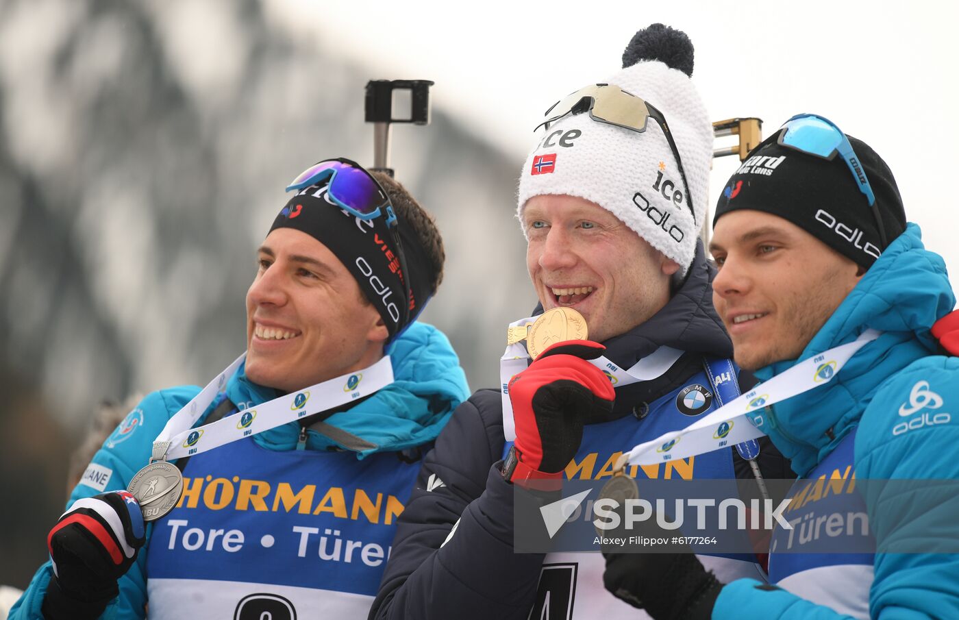 Italy Biathlon Worlds Men Mass Start