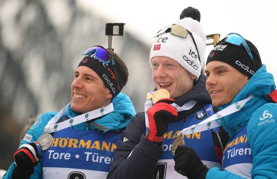 Italy Biathlon Worlds Men Mass Start