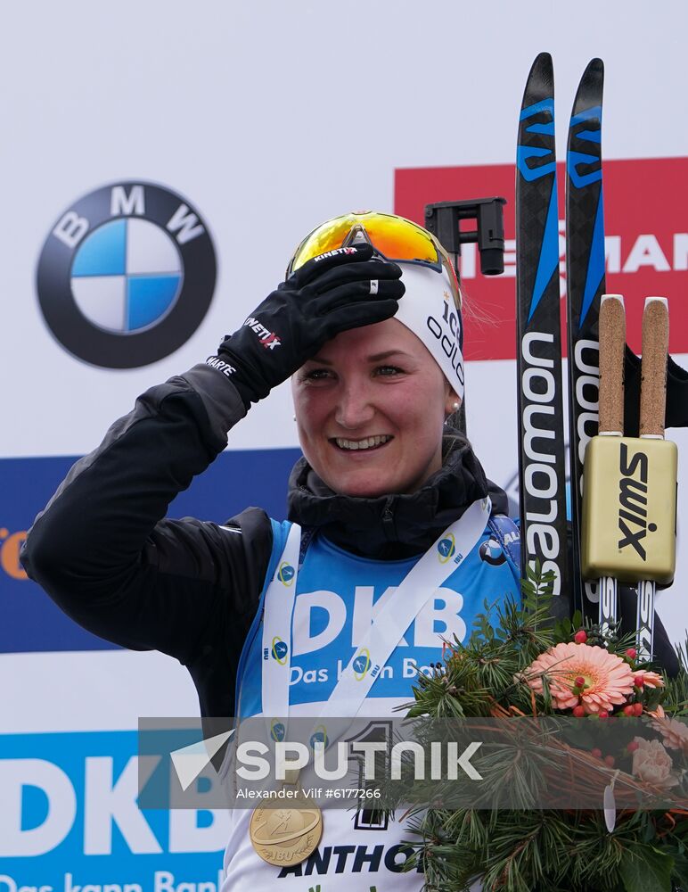 Italy Biathlon Worlds Women Mass Start