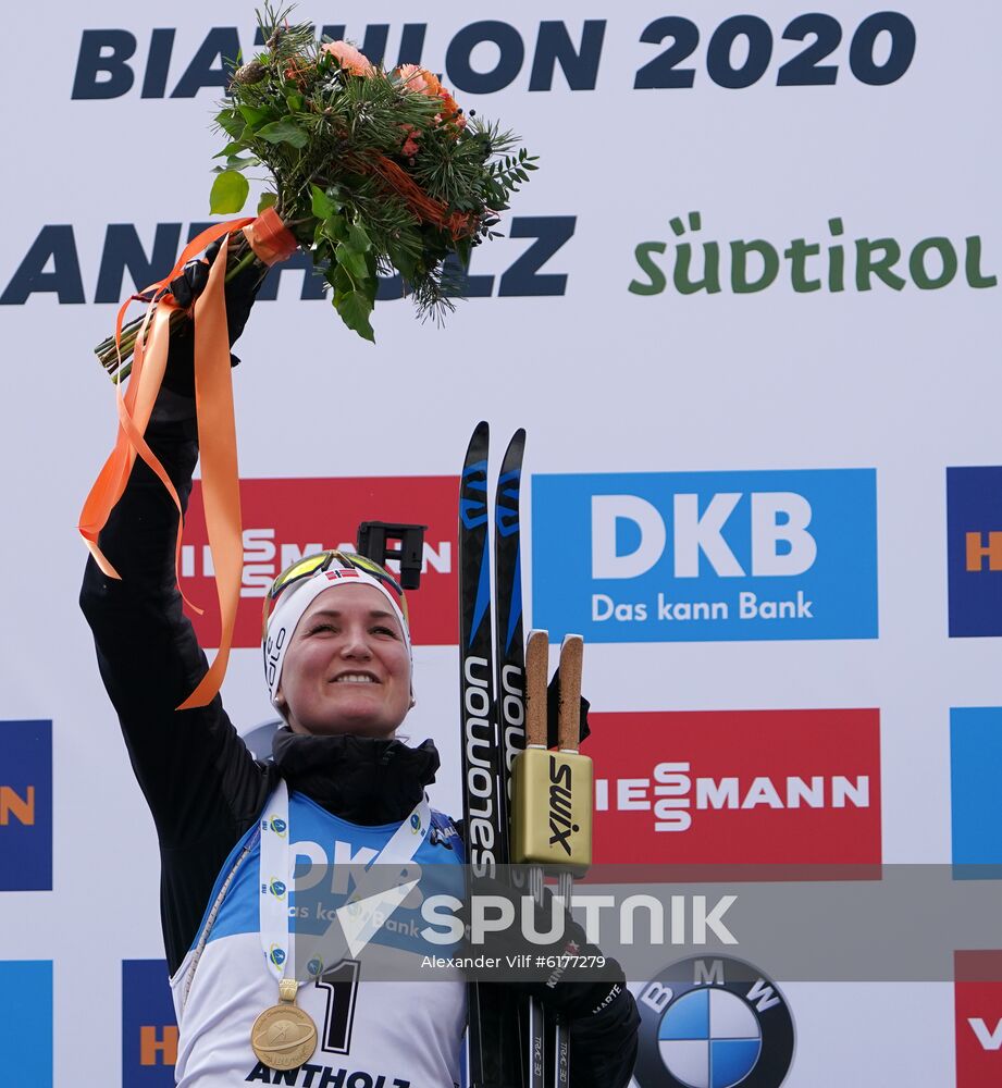 Italy Biathlon Worlds Women Mass Start