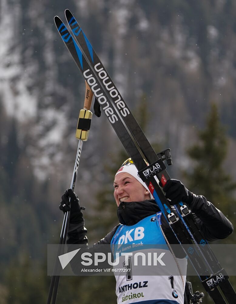 Italy Biathlon Worlds Women Mass Start