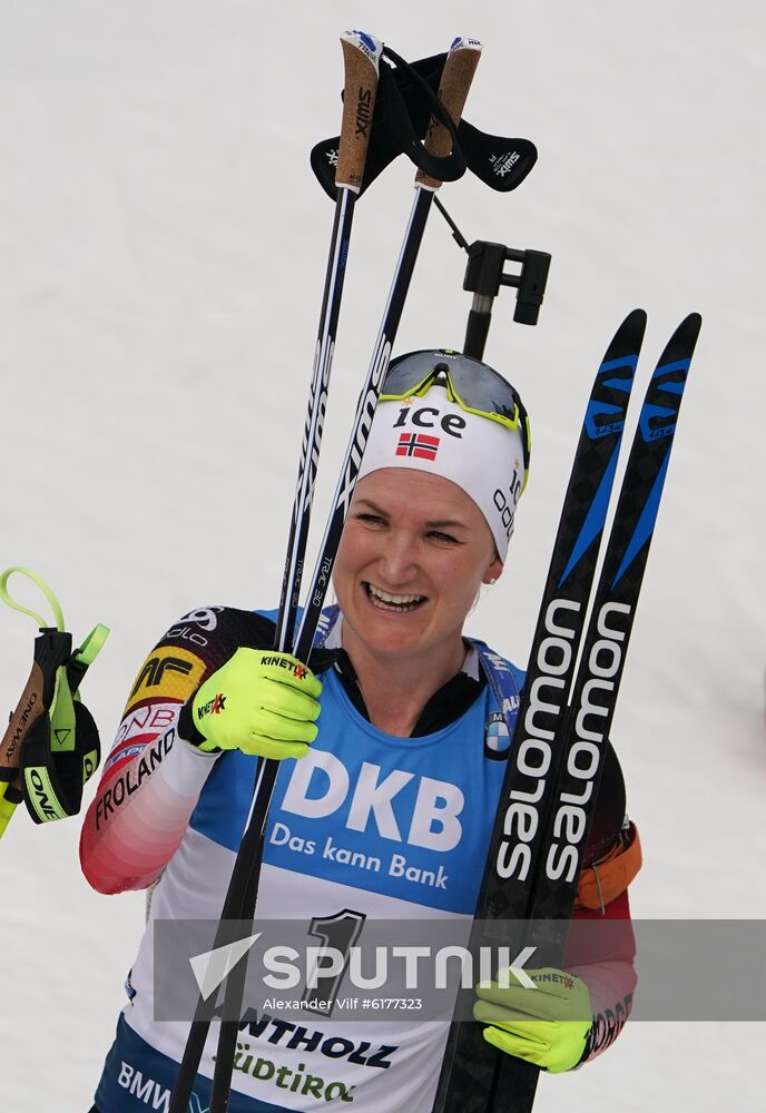 Italy Biathlon Worlds Women Mass Start