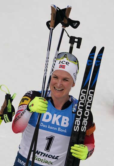 Italy Biathlon Worlds Women Mass Start