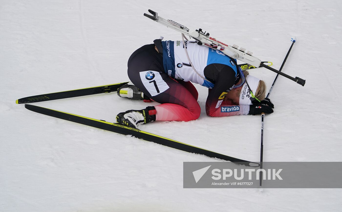 Italy Biathlon Worlds Women Mass Start