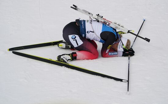 Italy Biathlon Worlds Women Mass Start