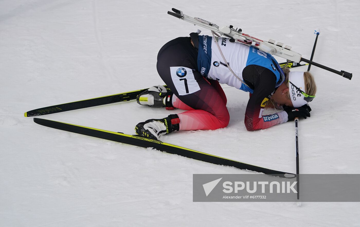 Italy Biathlon Worlds Women Mass Start