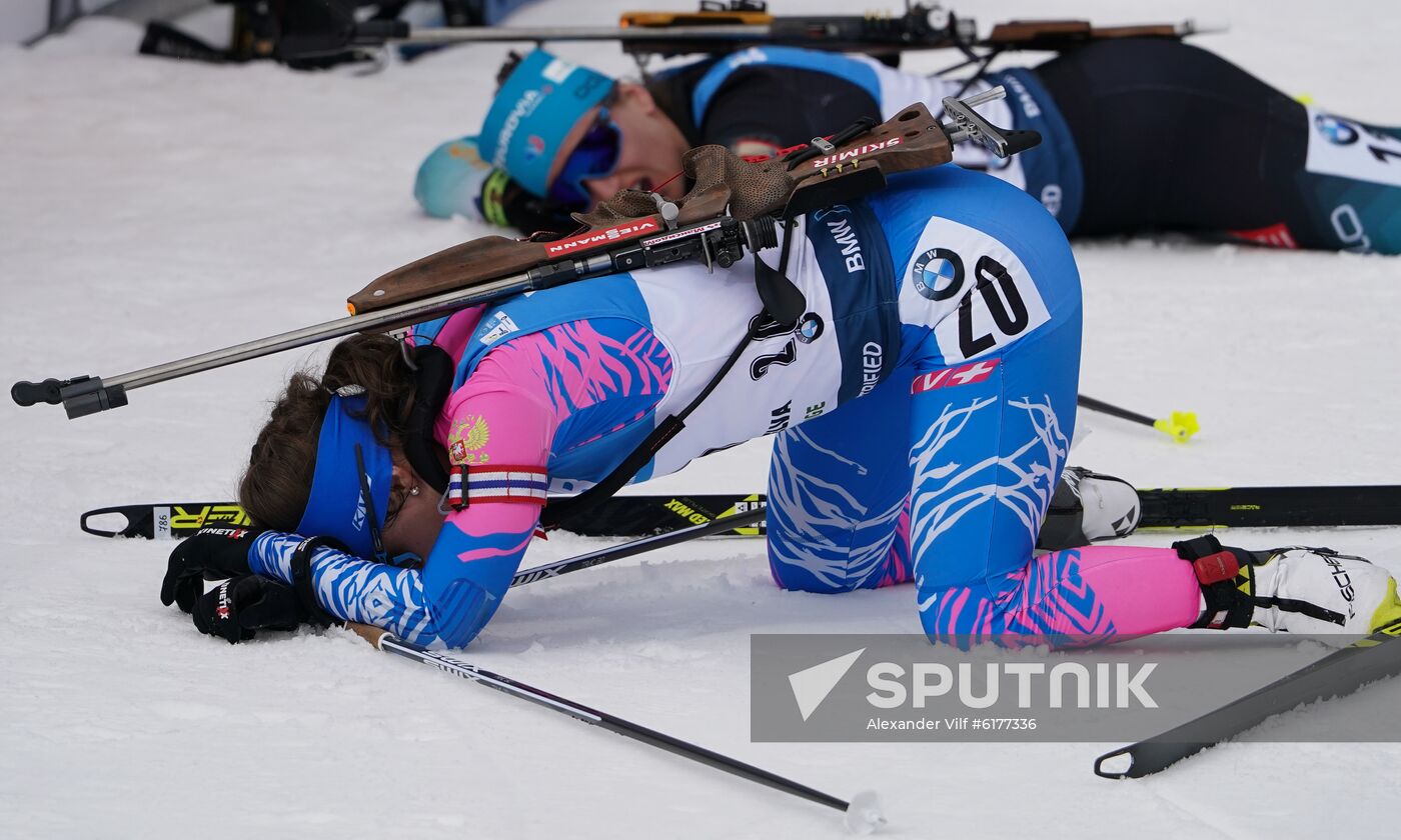 Italy Biathlon Worlds Women Mass Start