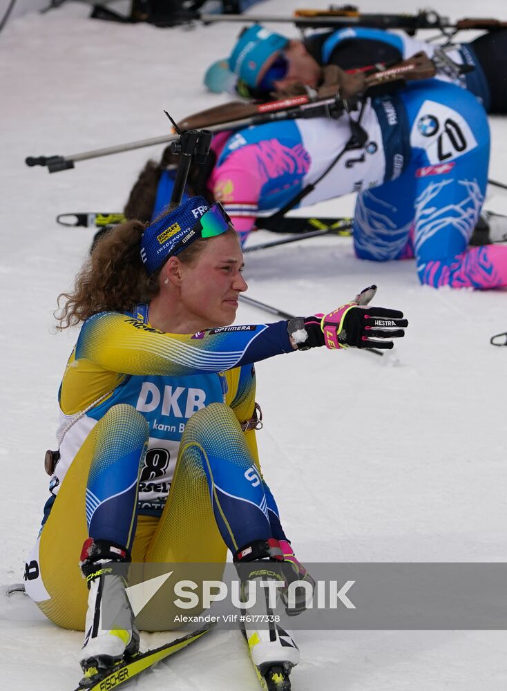 Italy Biathlon Worlds Women Mass Start