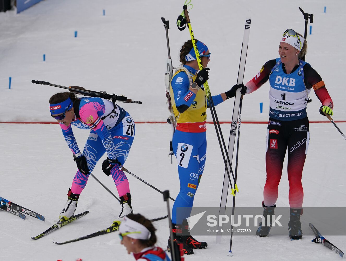 Italy Biathlon Worlds Women Mass Start