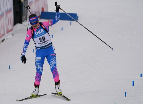 Italy Biathlon Worlds Women Mass Start