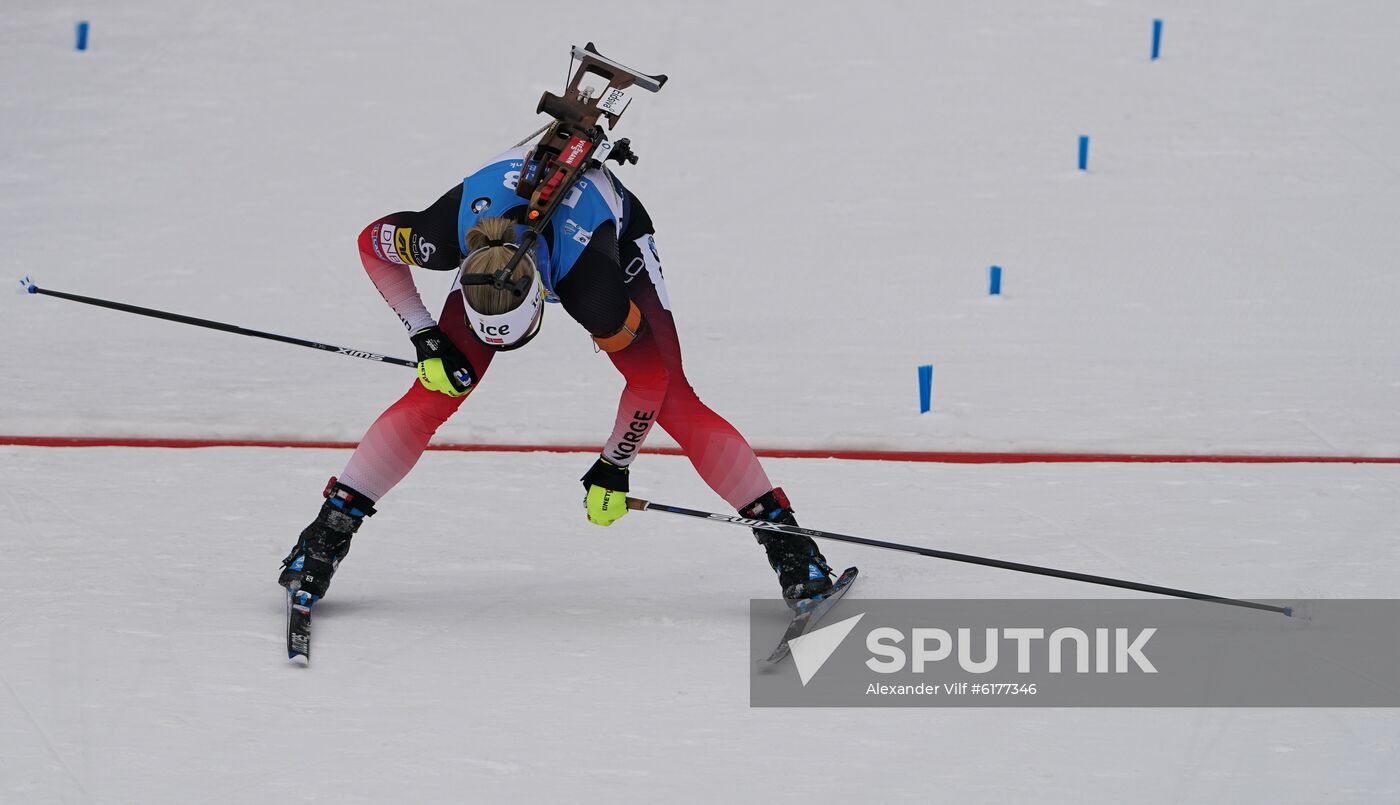 Italy Biathlon Worlds Women Mass Start