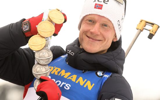 Italy Biathlon Worlds Men Mass Start