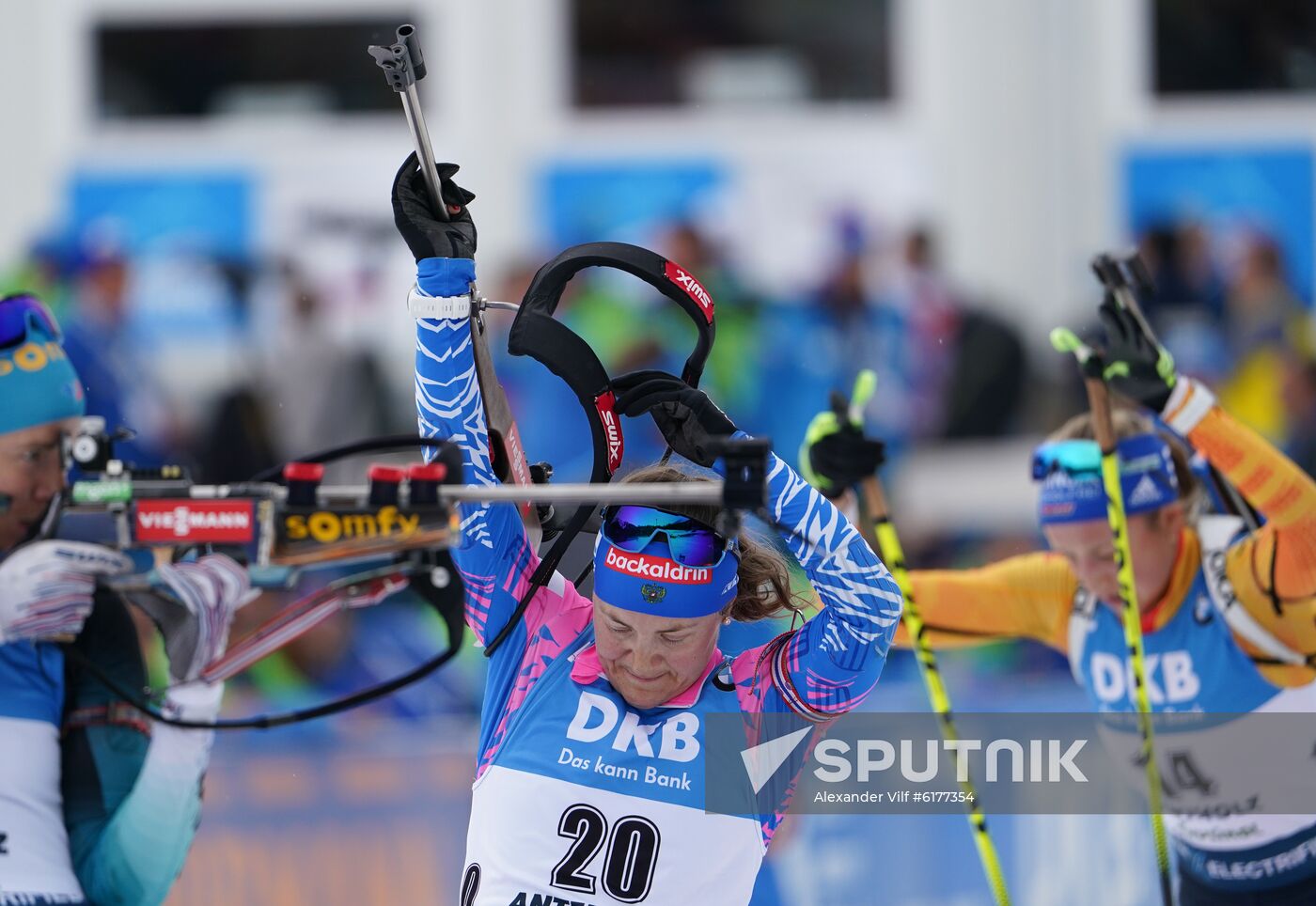 Italy Biathlon Worlds Women Mass Start